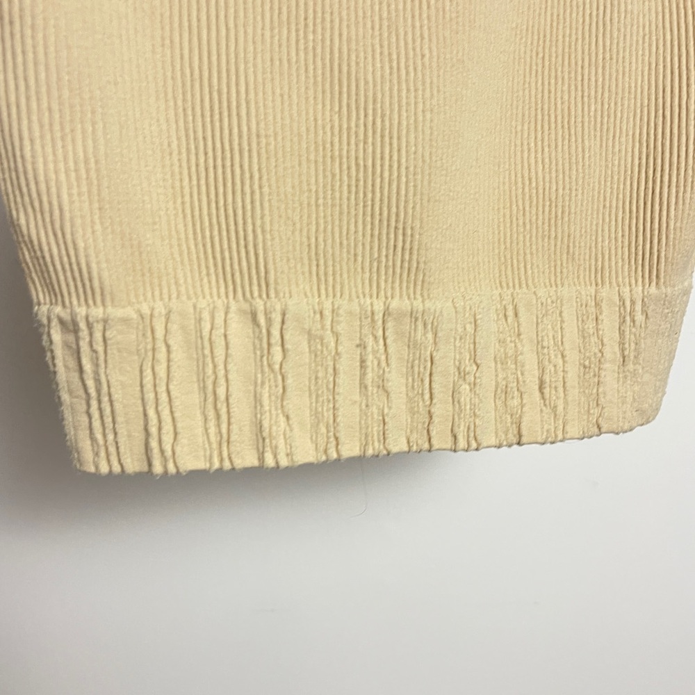Zara Beige Ribbed Crop Top Size L - Picture 4 of 4